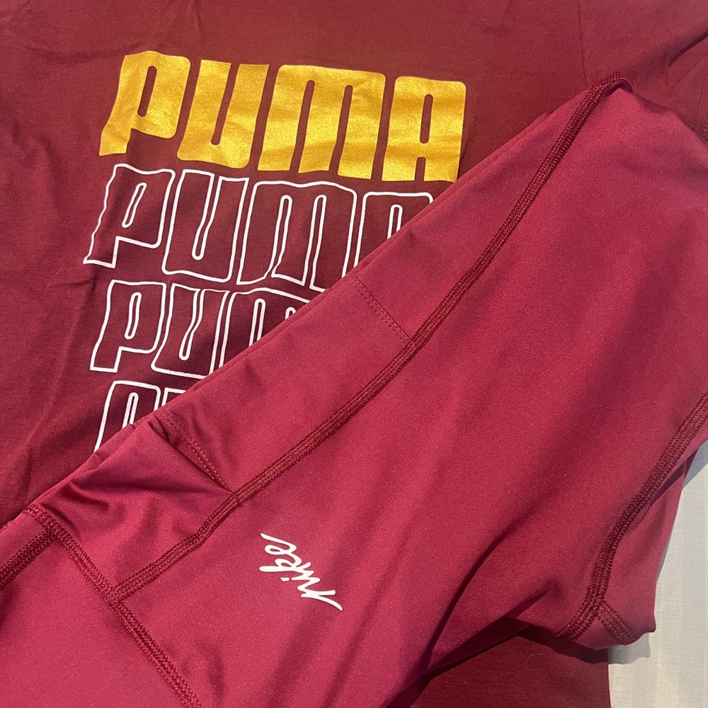 Sale 🚨 Nike TrainingTights + Free Puma T-shirt - Size S - Picture 10 of 10